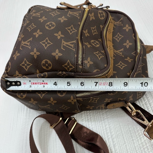 LV Cambas Brown Monogram Mini Backpack with Gold Hardware - Picture 12 of 16